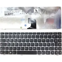 T-ProTek FR - Clavier noir avec cadre gris compatible avec Lenovo IdeaPad Z360G, Z360ND