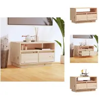 vidaXL Armoire TV 60x35x37 cm Pin massif - Meuble TV