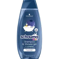 Schwarzkopf Schauma Kids Shampooing et gel douche 2 en 1 à l'extrait de myrtille