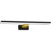 Mangel Applique murale LED BLACK noir-laiton-doré 13,8 W Blanc neutre 966 lm Acrylique Dimensions : 4 x 60 x 11,5 cm IP44 Milagro