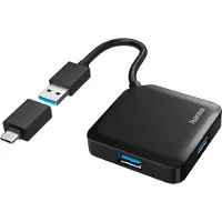 Hama 00200116 Hub USB 4 ports noir