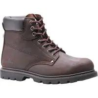 Portwest FW17 Steelite Botte de sécurité à lacets cousue sur cadre SB HRO Brown T. 42
