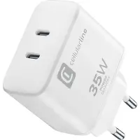 Cellularline Dual Charger 35W Universel Blanc Secteur Intérieur