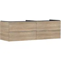 Hansgrohe Xelu Q Meuble sous-lavabo, 1560x550, 4 tiroirs, pour vasques à poser, sans découpe de siphon, 54092000