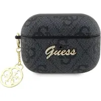 GUESS Guap2G4Gsmk Airpods Pro 2(2022/2023) Cover Czarny/Black 4G Charm Collection