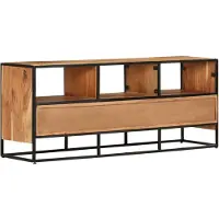 Prolenta Maison Exclusive - Meuble TV 110 x 30 x 45 cm en bois massif d'acacia