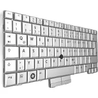 T-ProTek FRANÇAIS - Clavier argent avec souris pour HP EliteBook 2170p-B6Q12EA 2170p-B6Q13EA