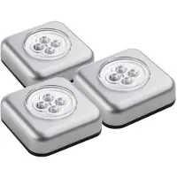 Müller-Licht 400136 Portable mini light 3-piece set LED (monochrome) Silver