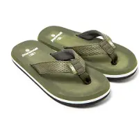 Brasileras Tongs Garçon Fille Antidérapantes confortables chaussures de plage/piscine/urbaines vert militaire 35 EU -UBPFF
