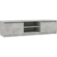 Sonstiges Meuble TV Gris béton 140x40x35,5 cm Bois d'ingénierie