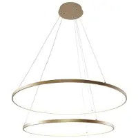 Zuma Line Lustre LED BRENO doré 60 W 5 100 lm en aluminium, dimensions : 150 x 80 x 80 cm, IP20,