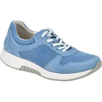 Gabor ROLLINGSOFT Chaussures à lacets confortables pour femmes - bleu Loisirs NEUF