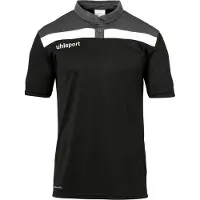 Uhlsport Offense 23 Polo Hommes - Noir / Anthracite / Blanc