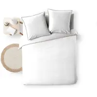 Douceur d'intérieur Parure de lit - - NOEMIE - Coton - 240x220cm - Blanc