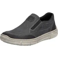 Rieker Chaussons de ville pour hommes, couleur gris, style décontracté