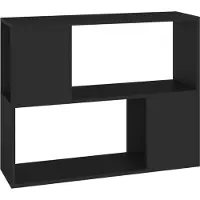 Syfax Meuble TV Noir 80x24x63 cm Bois d'ingénierie