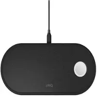 Uniq Ład. Indukcyjna Aereo 3W1 10Wfast Charge Czarny/Charcoal Black (Lithos Collective)