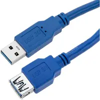 Techly ICOC-U3-AA-10-EX Câble d'extension USB3.0 mâle/femelle typeA 1m bleu