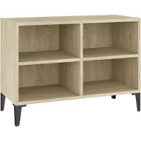 Sonstiges Meuble TV avec pieds en métal Chêne sonoma 69,5x30x50 cm