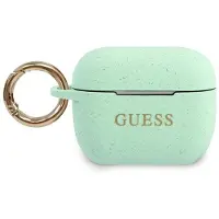 GUESS Guacapsilglgn Airpods Pro Coverzielony/Green Silicone Glitter