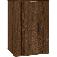 Syfax Meuble TV mural Chêne marron 40x34,5x60 cm