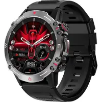 INF Montre intelligente / montre de sport avec appels Bluetooth Le noir