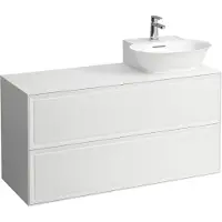 Laufen The New Classic Sideboard, découpe à droite, 1175x455x600mm, 2 tiroirs, pour lave-mains à poser H816852, H4060880851701