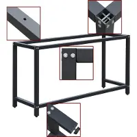 Wiltec Châssis fixe établi B50xL150xH80cm Support établi Table travail Emballage Cadre Atelier Armature