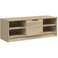 Syfax Meuble TV Chêne sonoma 102x35,5x36,5 cm Bois d'ingénierie