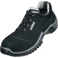 Uvex chaussures basses motion style S1 noir, argent largeur 11 Gr. 36