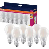 Osram HOMELIGHTING 4058075845688 LED (monochrome) EEC E (A - G) E-27 6.5 W = 60 W Warm white (Ø x H) 60 mm x 60 mm 6 pc(s)