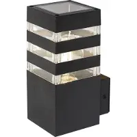 Rabalux 7379 Applique extérieure Ankara, E27, aluminium, anthracite, moderne, IP44, 20cm