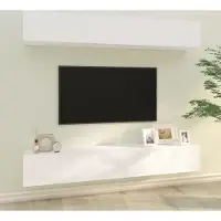 Prolenta Maison Exclusive - Meubles TV muraux 4 pcs blanc 100x30x30 cm