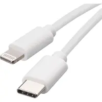 Emos Câble de charge et de données USB-C 2.0 / Lightning MFi, 1 m, blanc, SM7015W