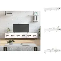 vidaXL Armoire TV Blanc 150x36x30 cm Bois composite - Meuble TV