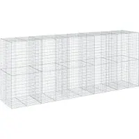 vidaXL Gabion avec couvercle 500x100x200 cm Fer galvanisé