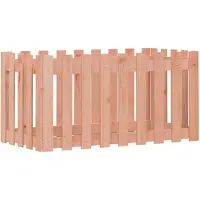Syfax Lit surélevé de jardin design de clôture bois douglas massif