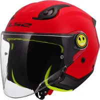 LS2 LS2OF622FunnyIISolidRougeEnfantCasqueJet Taille M