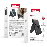 Forcell F-ENERGY F10K2 MagStand powerbank compatible avec MagSafe PD QC3.0 5A 20W 10 000 mAh noir