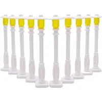 LEGO City Réverbères Blancs avec lampes jaunes - NOUVEAU Quantité 10x