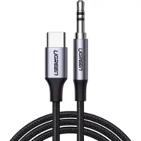 UGREEN Adaptateur Audio USB-C vers Jack 3,5 mm - 1m - Gris Foncé KP28080