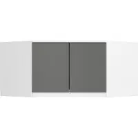 Akord Extension Pour Armoire Blanc/Gris Graphite 100X50X55