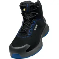 Uvex 1 x-craft chaussure de sécurité Botte S2, noir/bleu noir/bleu 35