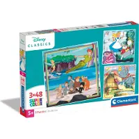 Clementoni Puzzle CLE 3x48 Carré Disney Classique 25302