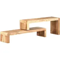 Syfax Meubles TV 2 pcs Bois d'acacia massif