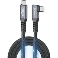 Reagle Usb C Angle 3M Charging Cable Pd 240W Qc 4.0 Usb 3.2 Type C 20Gbps 4K60Hz