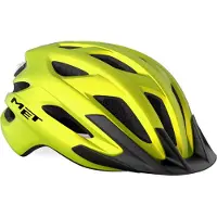 Met Fahrradhelm Crossover , Lime Gelb Metallic matt, M