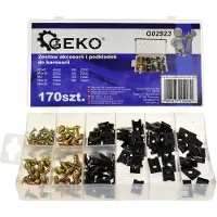 GEKO Jeu d'accessoires et de rondelles pour la carrosserie 170pcs G02923