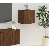 Prolenta Maison Exclusive - Meuble TV brun aspect chêne 40x34,5x40 cm