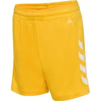Hummel Pantalon de sport jaune foncé / blanc